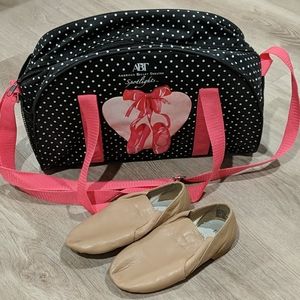 ABT dancer's bag with ballet shoes size 13
